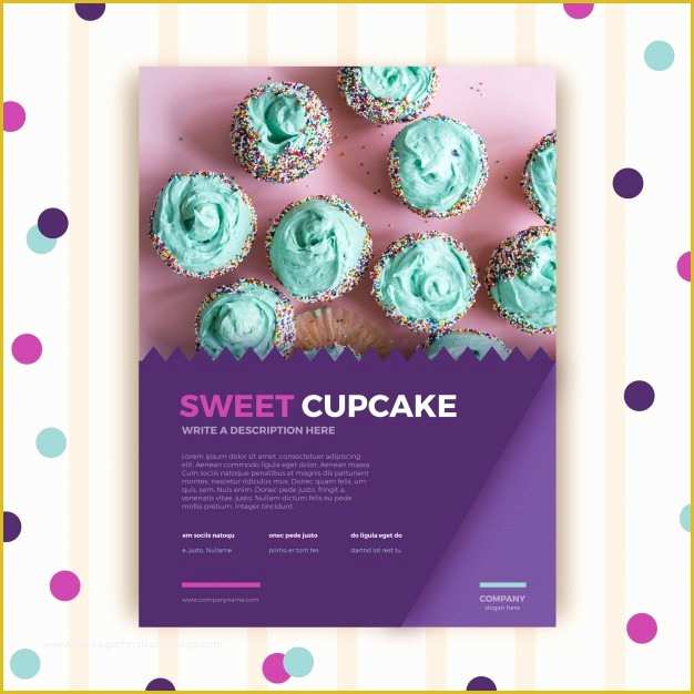 Cake Brochure Template Free Download Of Pastry Shop Brochure Template Vector