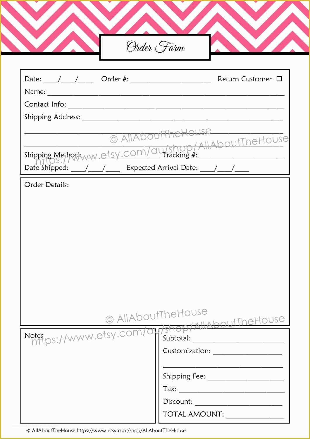 Cake Pop order form Template Free Of Best 25 order form Ideas On Pinterest