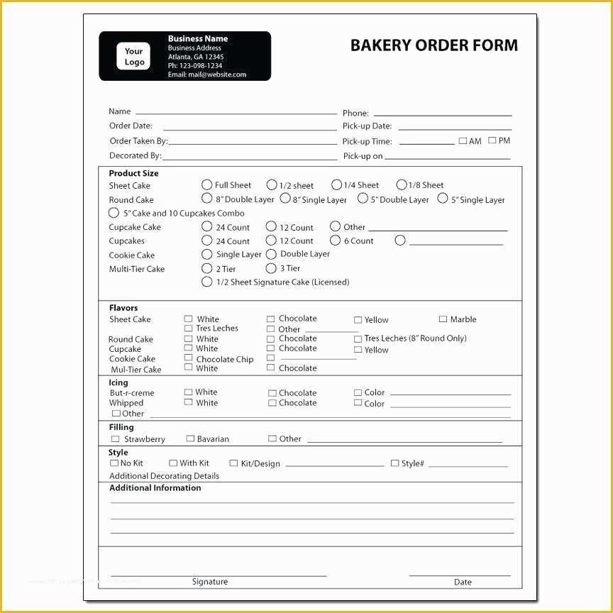 Cake Pop order form Template Free Of Cake order form Template Free Printable Cafe Menu Word Pop