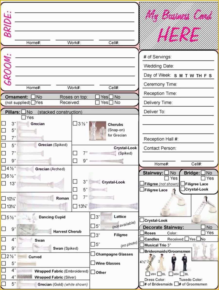 Cake Pop order form Template Free Of Wedding Cake order form Copy Cakecentral