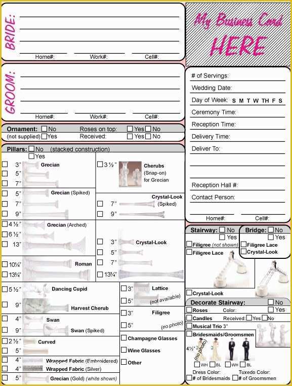 Cake Pop order form Template Free Of Wedding Cake order form Tutorial S Pinterest