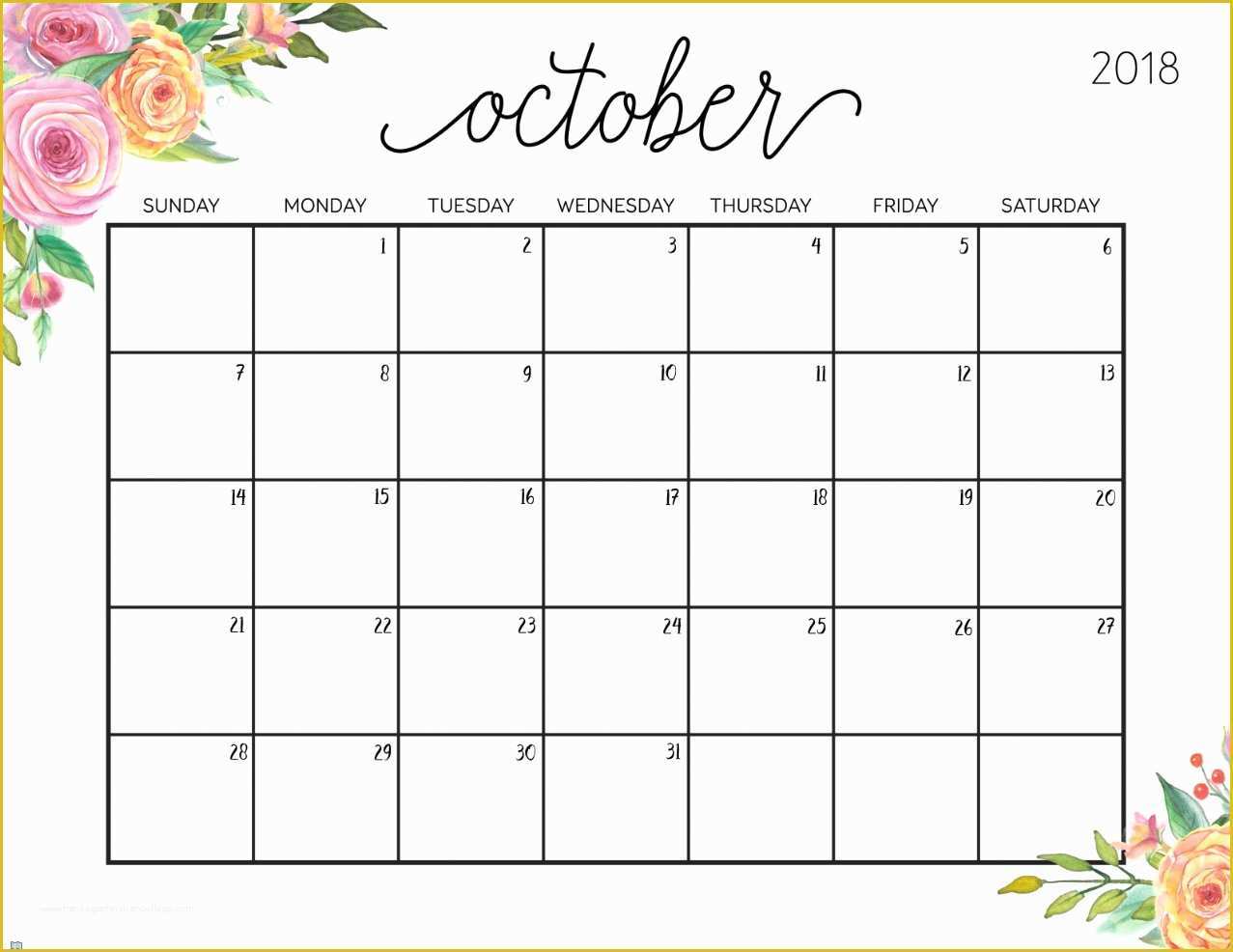 Calendar Template Free 2018 Of Free Printable 2018 Calendar with Weekly Planner