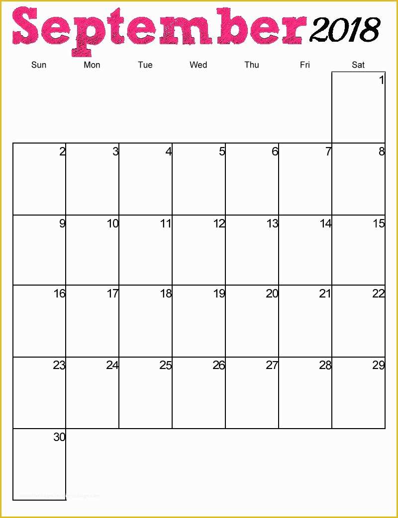 Calendar Template Free 2018 Of Free Printable 2018 Vertical Monthly Calendar