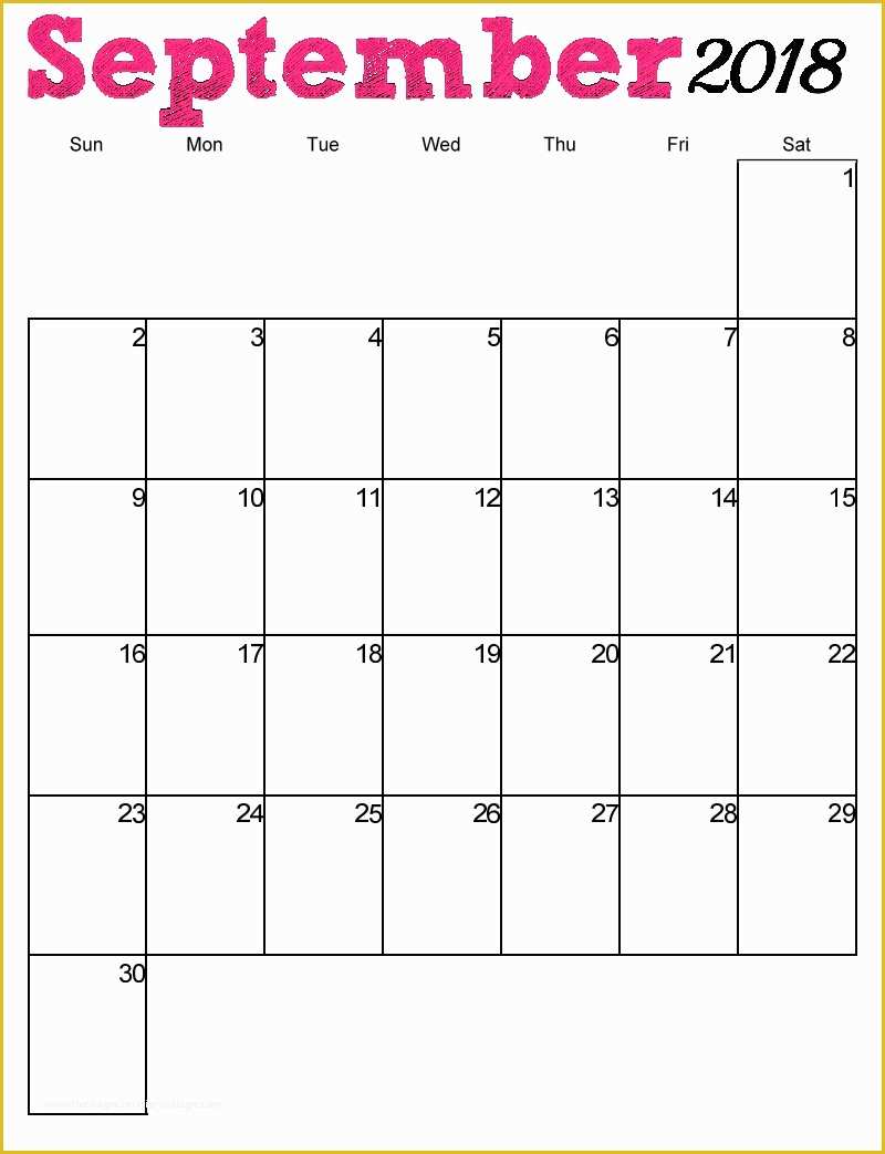 Calendar Template Free 2018 Of Free Printable 2018 Vertical Monthly Calendar