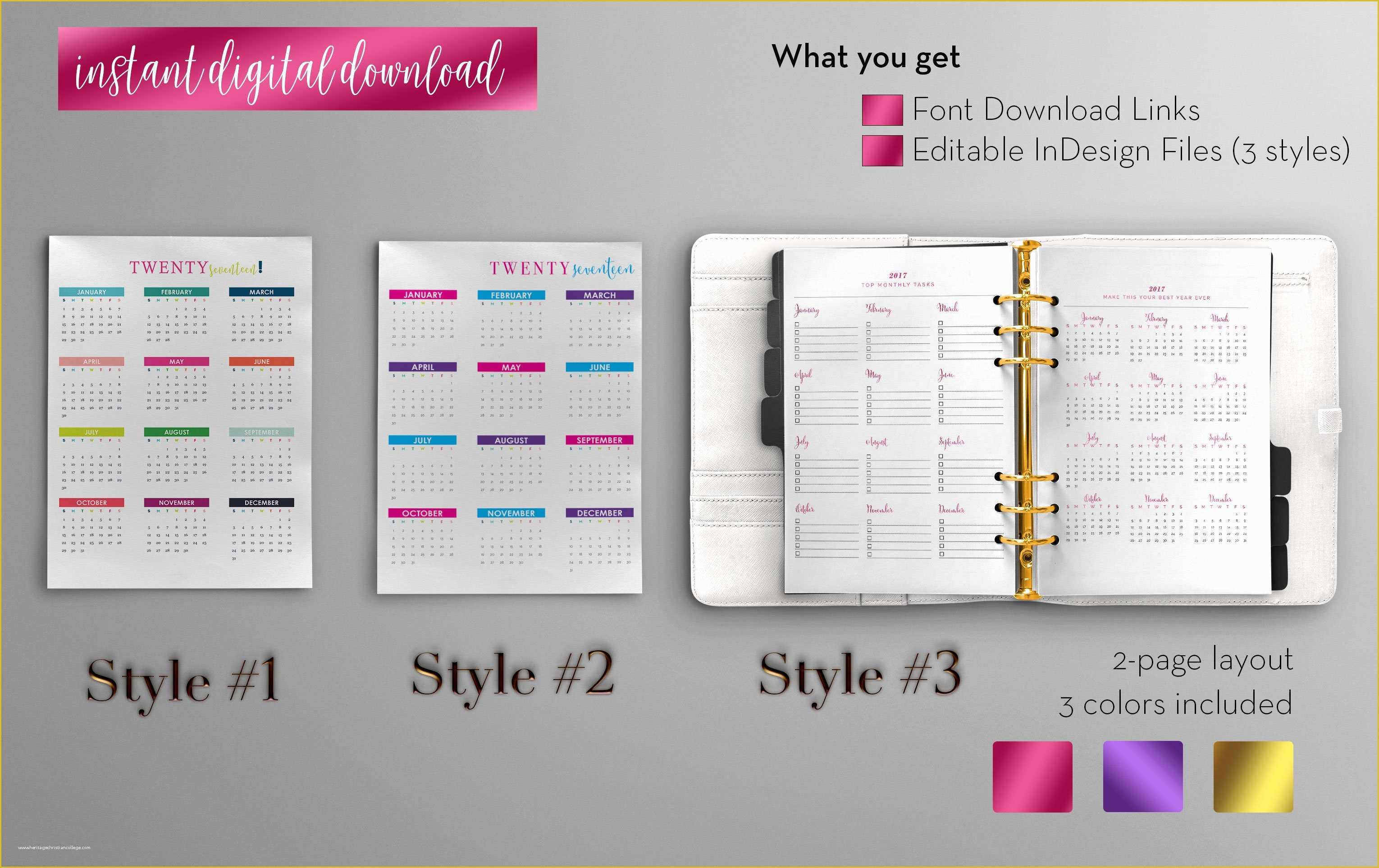 Calendar Template Indesign Free Of Annual Calendar