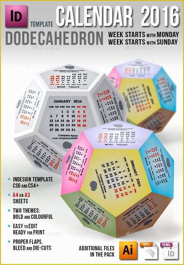 Calendar Template Indesign Free Of Best 25 Dodecahedron Template Ideas On Pinterest