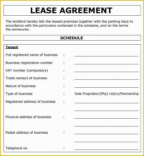 California Commercial Lease Agreement Template Free Of Free Mercial Lease Agreement Word