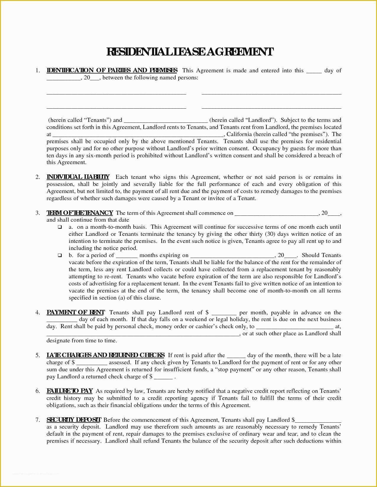 California Commercial Lease Agreement Template Free Of Lovely Free Mercial Lease Agreement Template Download
