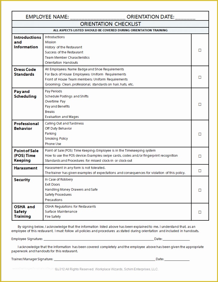 California Drug Free Workplace Policy Template Of Checklist New Employee Checklist Templates