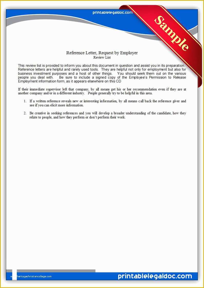 California Drug Free Workplace Policy Template Of Free Printable Reference Letter Request by Employer form