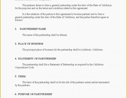 California General Partnership Agreement Template Free Of 11 Facts that Nobody told You About How to