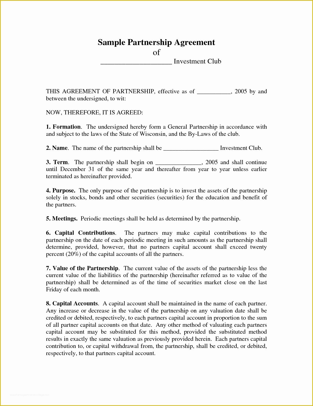 California General Partnership Agreement Template Free Of 8 Best Of Sample Partnership Agreement Template