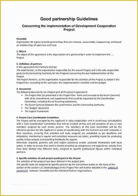 California General Partnership Agreement Template Free Of Printable Sample Partnership Agreement form