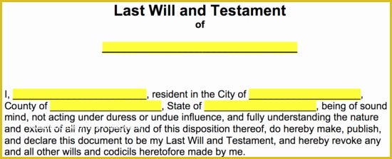 California Last Will and Testament Free Template Of Free Last Will and Testament Templates A “will” Pdf