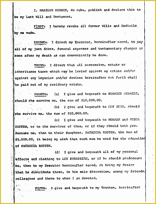 California Last Will and Testament Free Template Of Free Printable Last Will and Testament form Generic