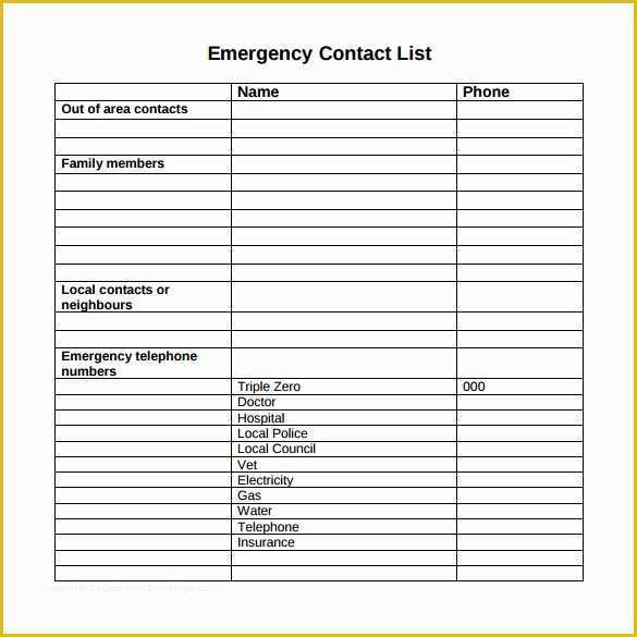 Call List Template Free Of 13 Contact List Templates Pdf Word