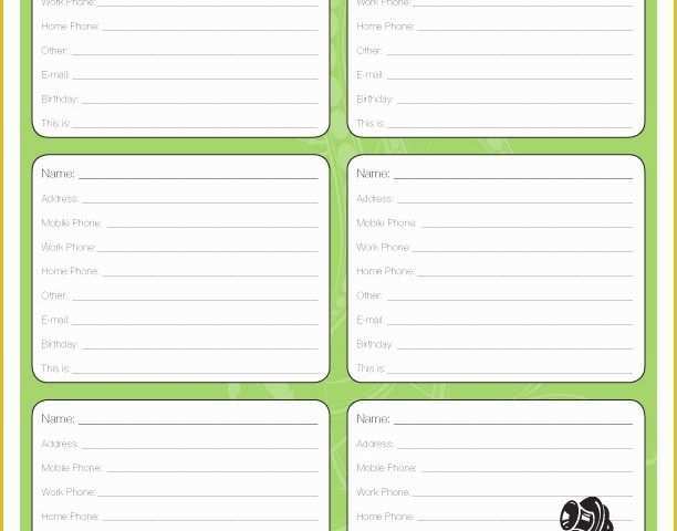 Call List Template Free Of Contact List Template