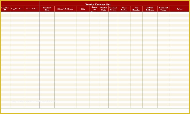 Call List Template Free Of Free Contact List Template Excel Xls Free Excel