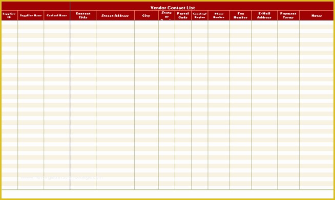 Call List Template Free Of Free Contact List Template Excel Xls Free Excel