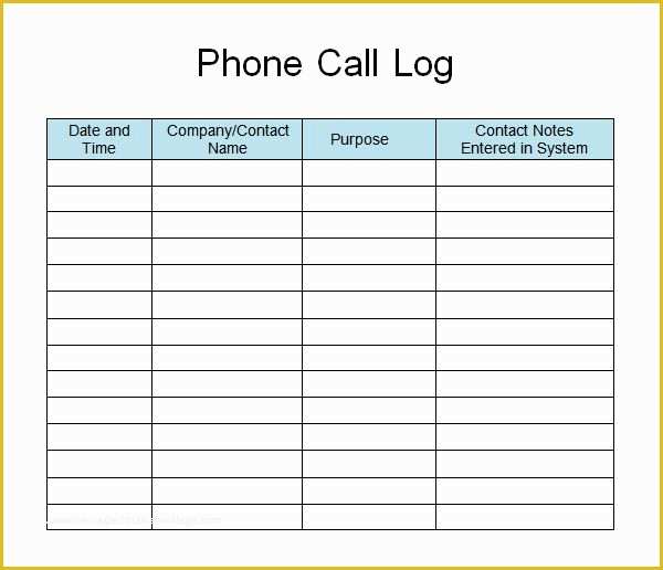 Call List Template Free Of Phone Call List Template Google Search