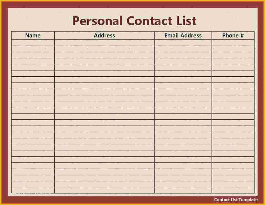 Call List Template Free Of Sample Guest Book Template Sarahepps