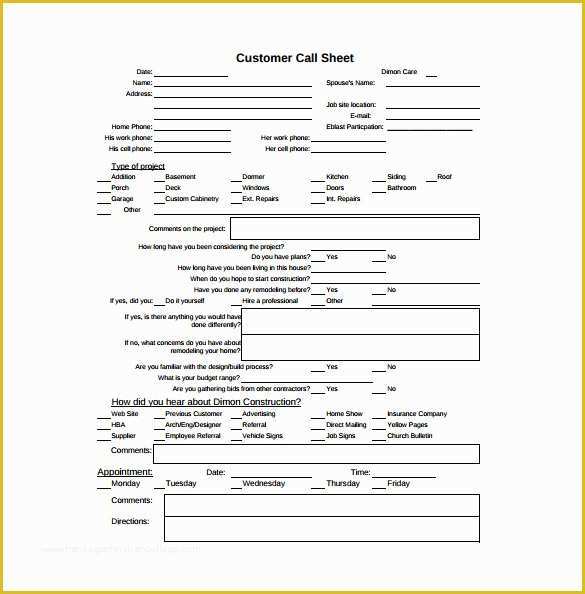 Call Sheet Template Free Of Call Sheet Template 23 Free Word Pdf Documents