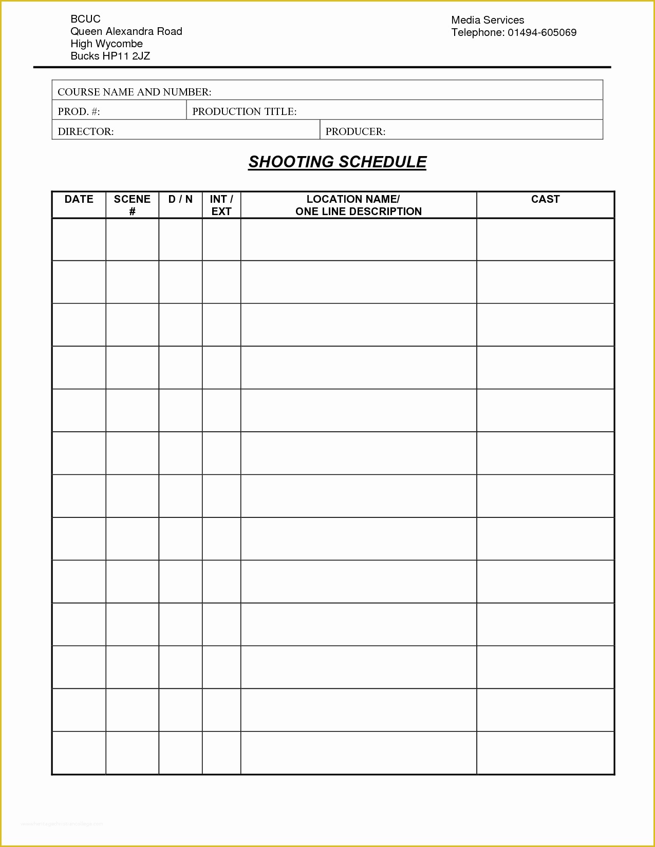 Call Sheet Template Free Of Production Call Sheet Template Example Helloalive