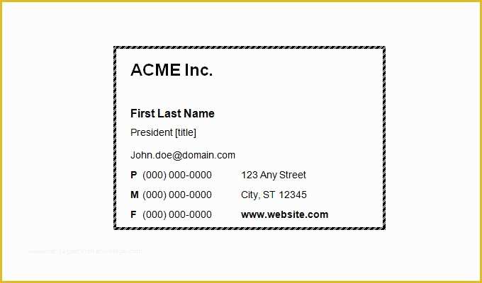 Calling Card Template Free Of 44 Free Blank Business Card Templates Ai Word Psd