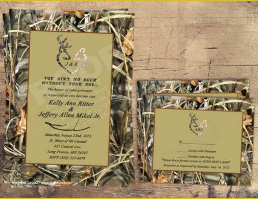 Camouflage Invitations Template Free Of 18 Camo Wedding Invitation Designs &amp; Templates Psd Ai