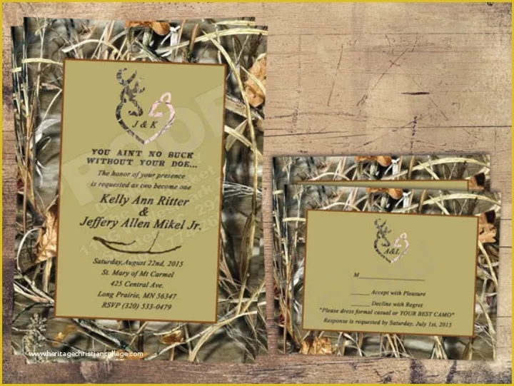 Camouflage Invitations Template Free Of 18 Camo Wedding Invitation Designs & Templates Psd Ai