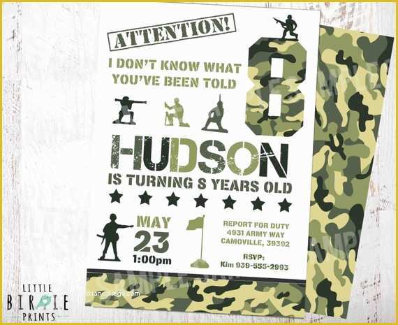 Camouflage Invitations Template Free Of Camo Invitation Camouflage Birthday Party Invitation