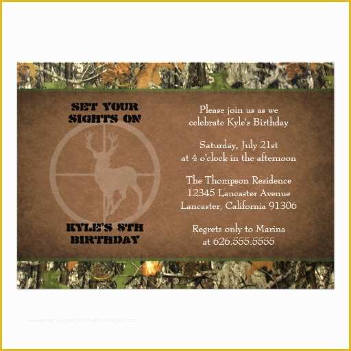 Camouflage Invitations Template Free Of Personalized Camo Invitations