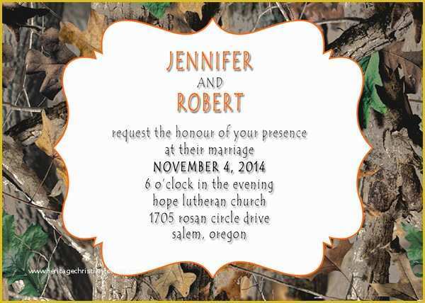 Camouflage Invitations Template Free Of Wedding Invitation Templates Camouflage Wedding