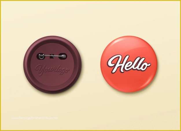 Campaign button Template Free Download Of Pin buttons Mockup Psd Template Psd File
