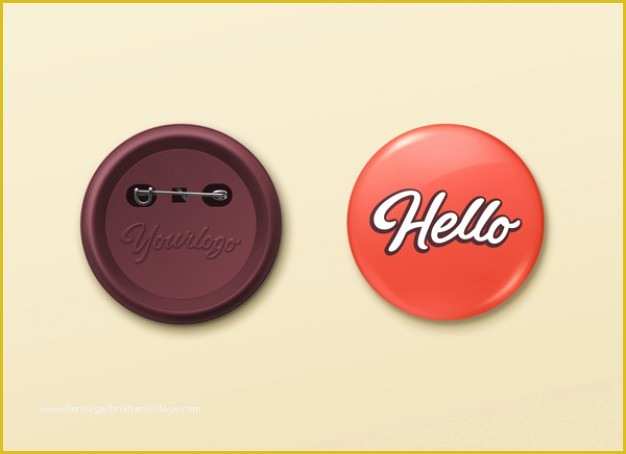 Campaign button Template Free Download Of Pin buttons Mockup Psd Template Psd File