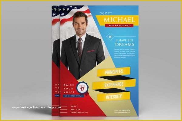 Campaign Poster Template Free Of Campaign Flyers Design Yourweek 4f61c4eca25e