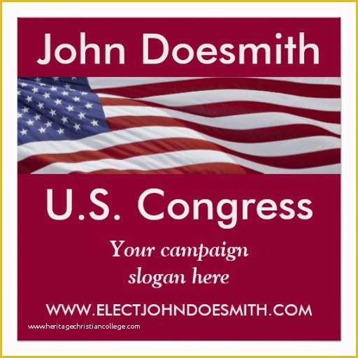 Campaign Poster Template Free Of Patriotic Political Campaign