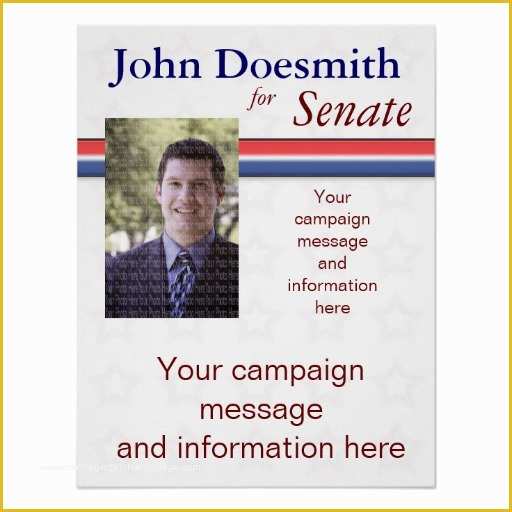 Campaign Poster Template Free Of Political Campaign Poster Template