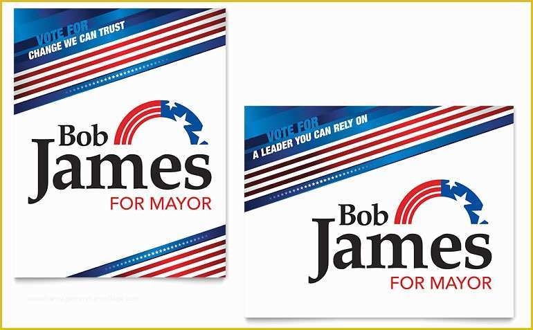 Campaign Poster Template Free Of Political Campaign Poster Template Word & Publisher
