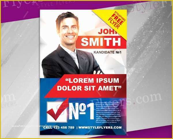 Campaign Poster Template Free Of Political Flyer Templates Free Psd Ai Eps format Downl