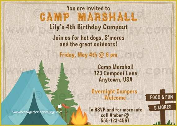 Campfire Invitation Template Free Of 36 Best Images About Birthday Invitations On Pinterest