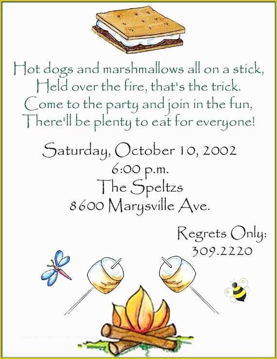 Campfire Invitation Template Free Of Best 25 Campfire Birthday Parties Ideas On Pinterest