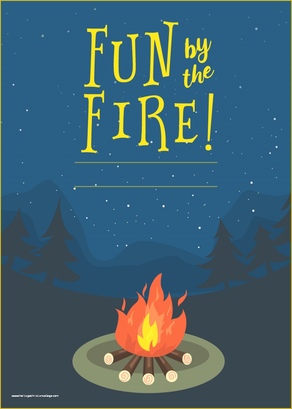 Campfire Invitation Template Free Of Bonfire Bug Free Printable Party 