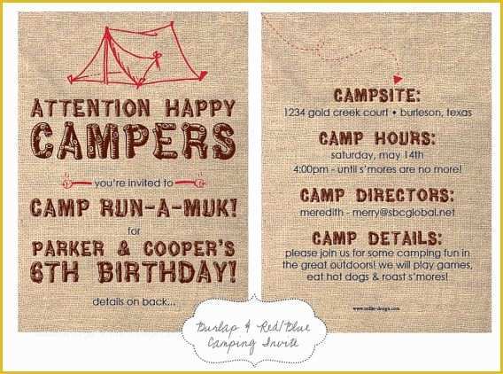 Camping Invitations Templates Free Of Best 25 Camping Party Invitations Ideas On Pinterest
