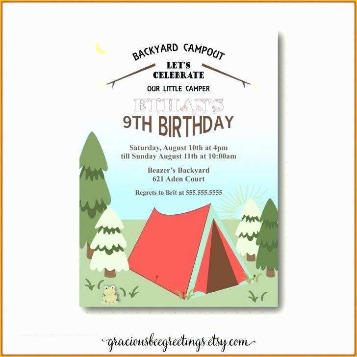 Camping Invitations Templates Free Of Camping Invitation Template Party Invitation Template