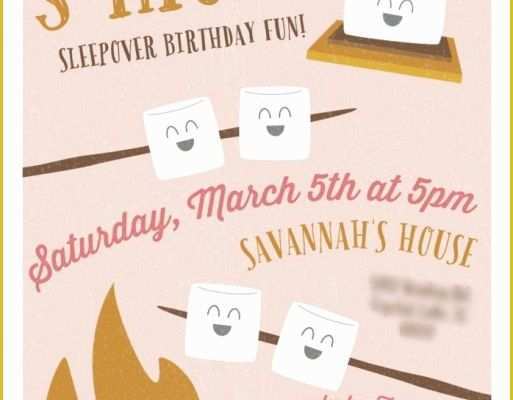 Camping Invitations Templates Free Of Camping Party Invitations the Cottage Mama