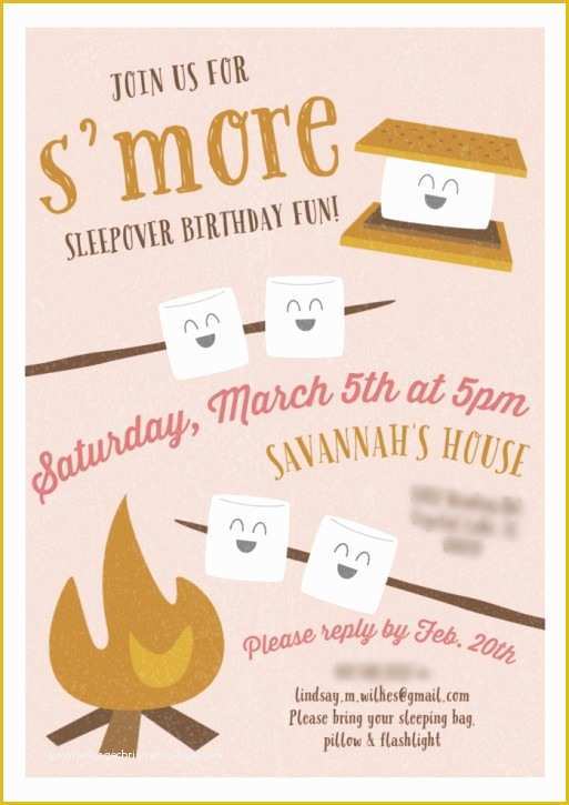 Camping Invitations Templates Free Of Camping Party Invitations the Cottage Mama