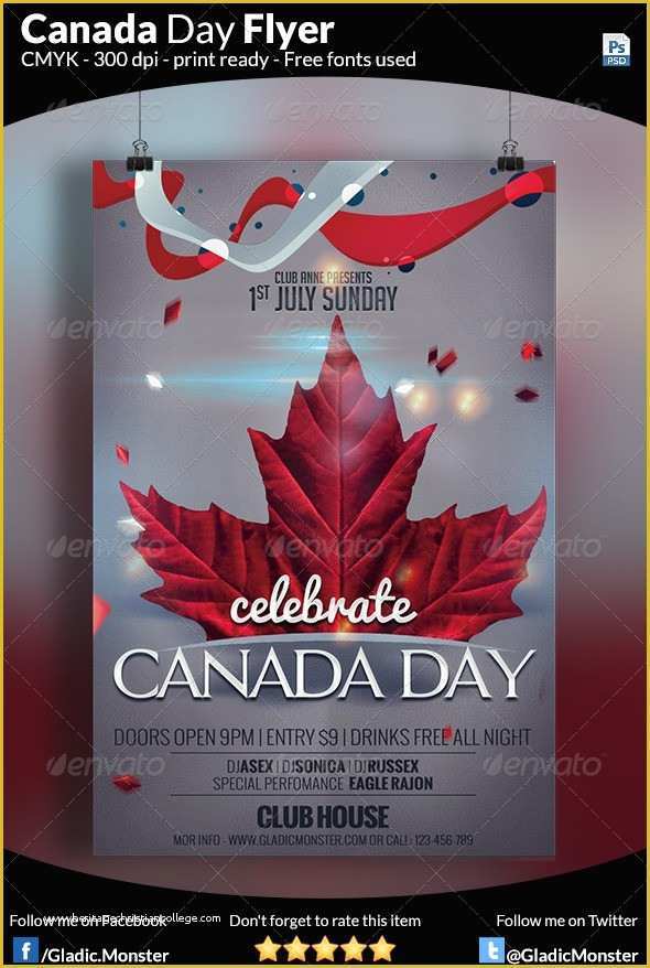 Canada Day Flyer Template Free Of Canada Brochure Template