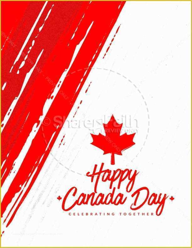 Canada Day Flyer Template Free Of Canada Day Church Flyer Template Template