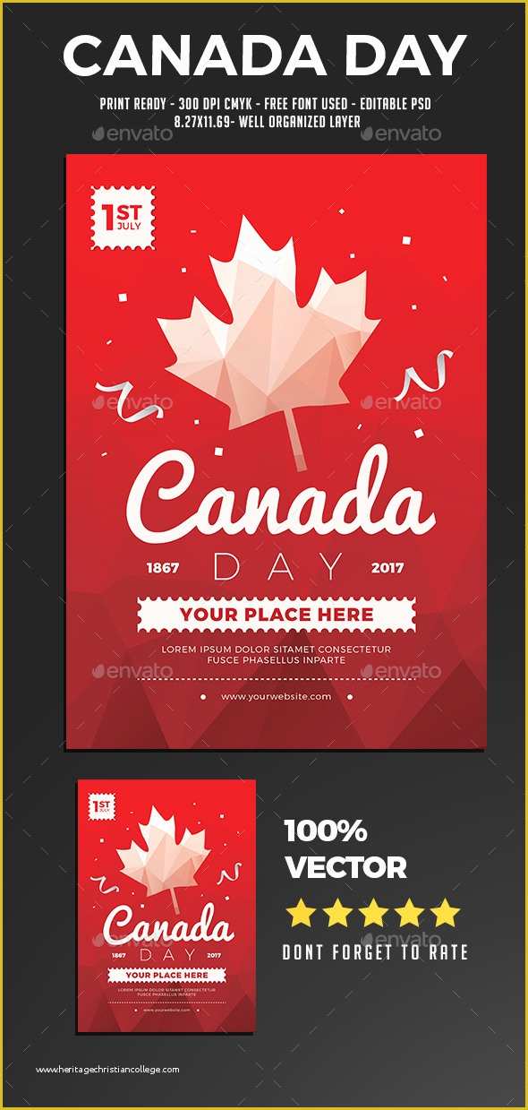 Canada Day Flyer Template Free Of Canada Day Flyer by Guuver